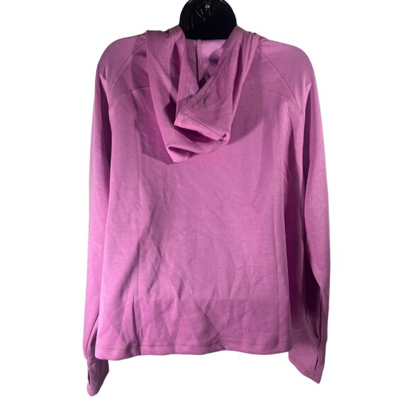 Nine West Sweater Cowl Neck Tunic Athletic Crop Sweatshirt L Womens Pink Sweater - Picture 7 of 9